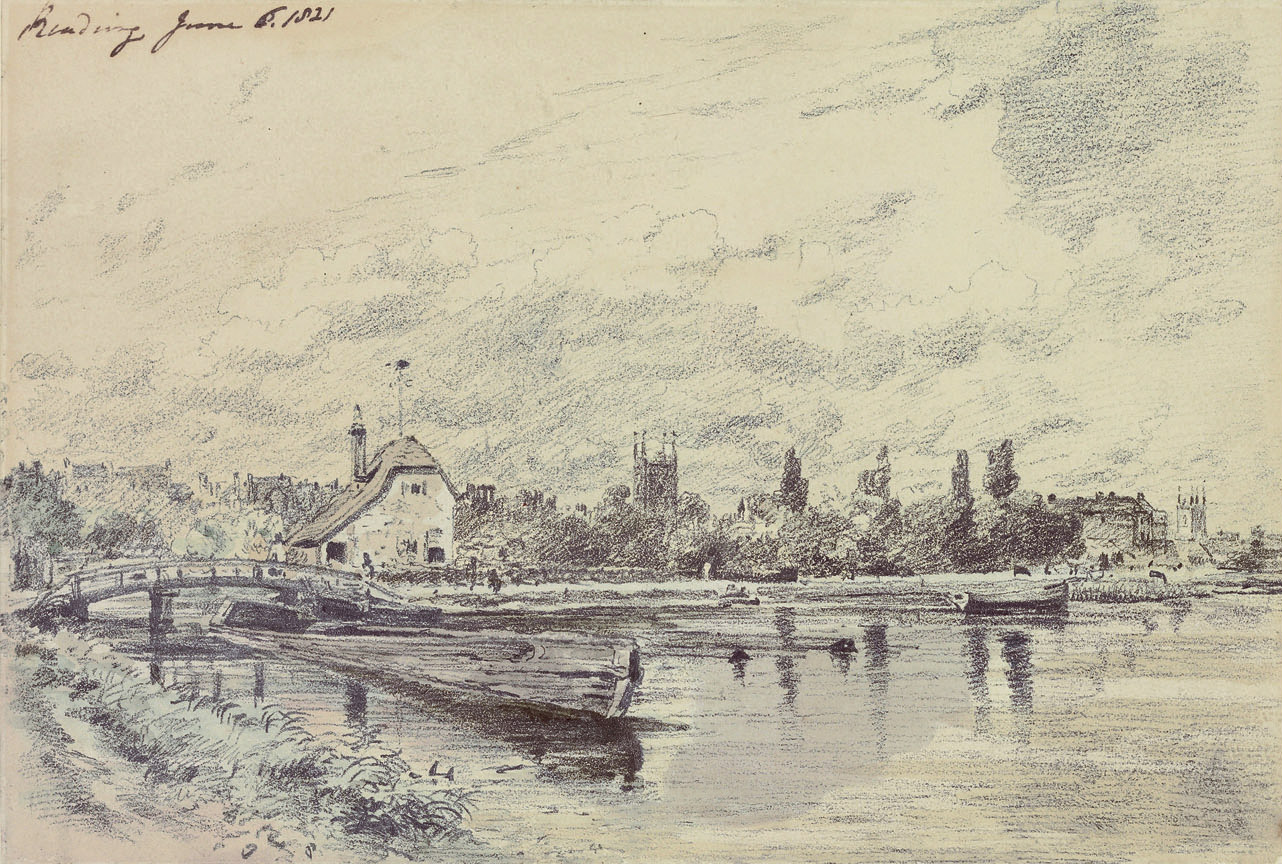 View of Reading from the River, Oxfordshire 
