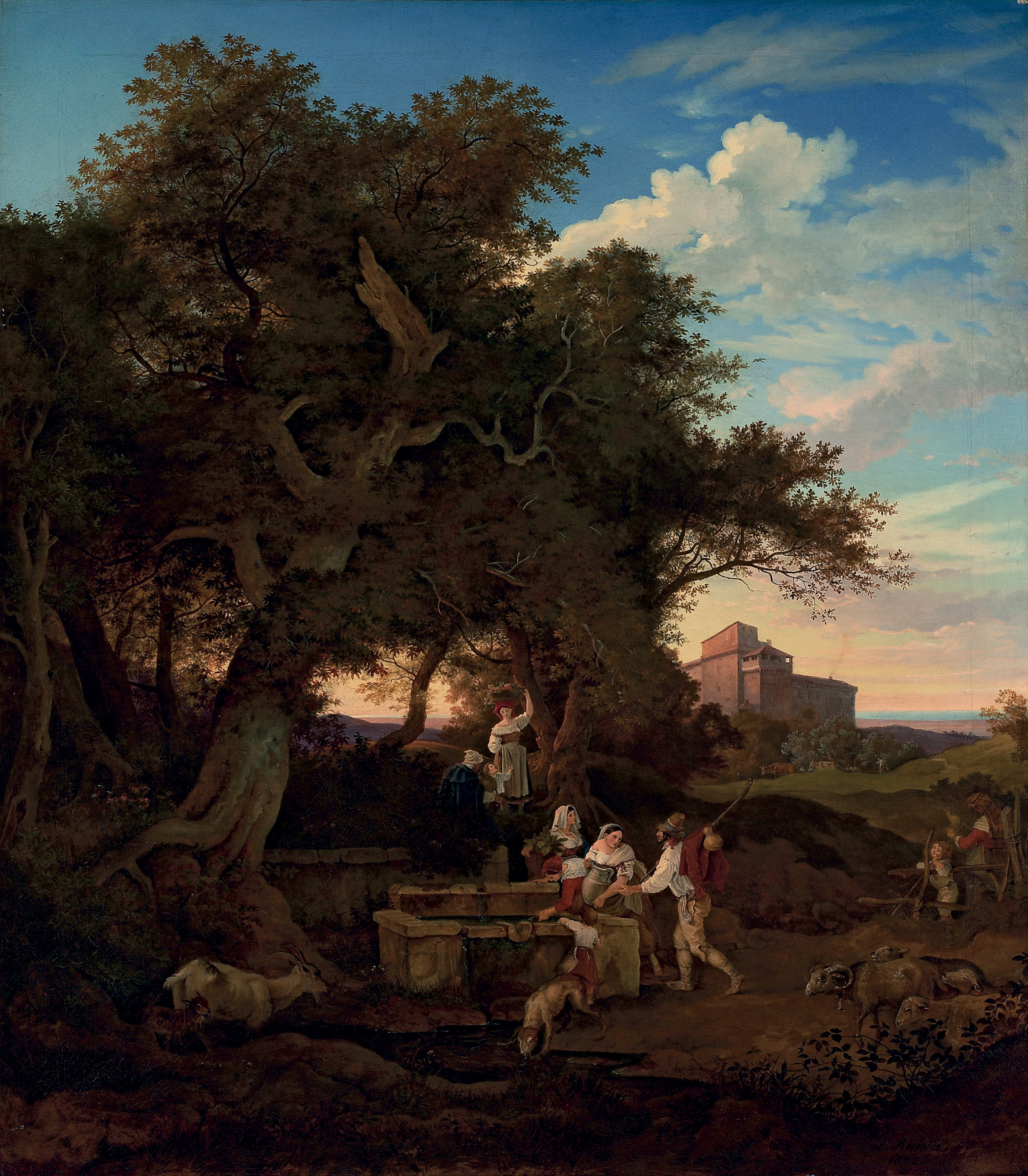 Адриан людвиг рихтер картины