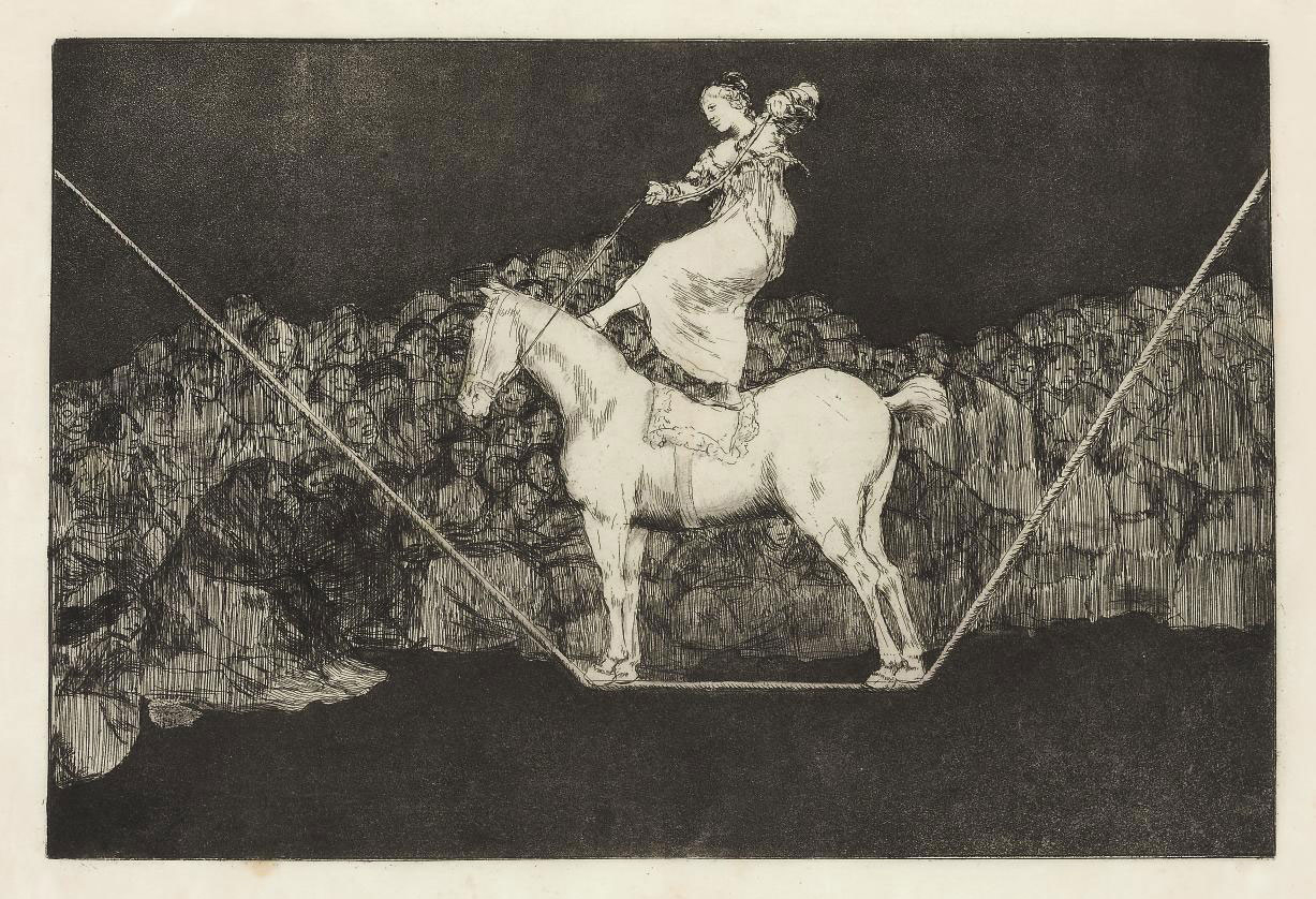 Bailando en una cuerda floja (Disparate Puntual) (D. 221; H. 267 II) 
