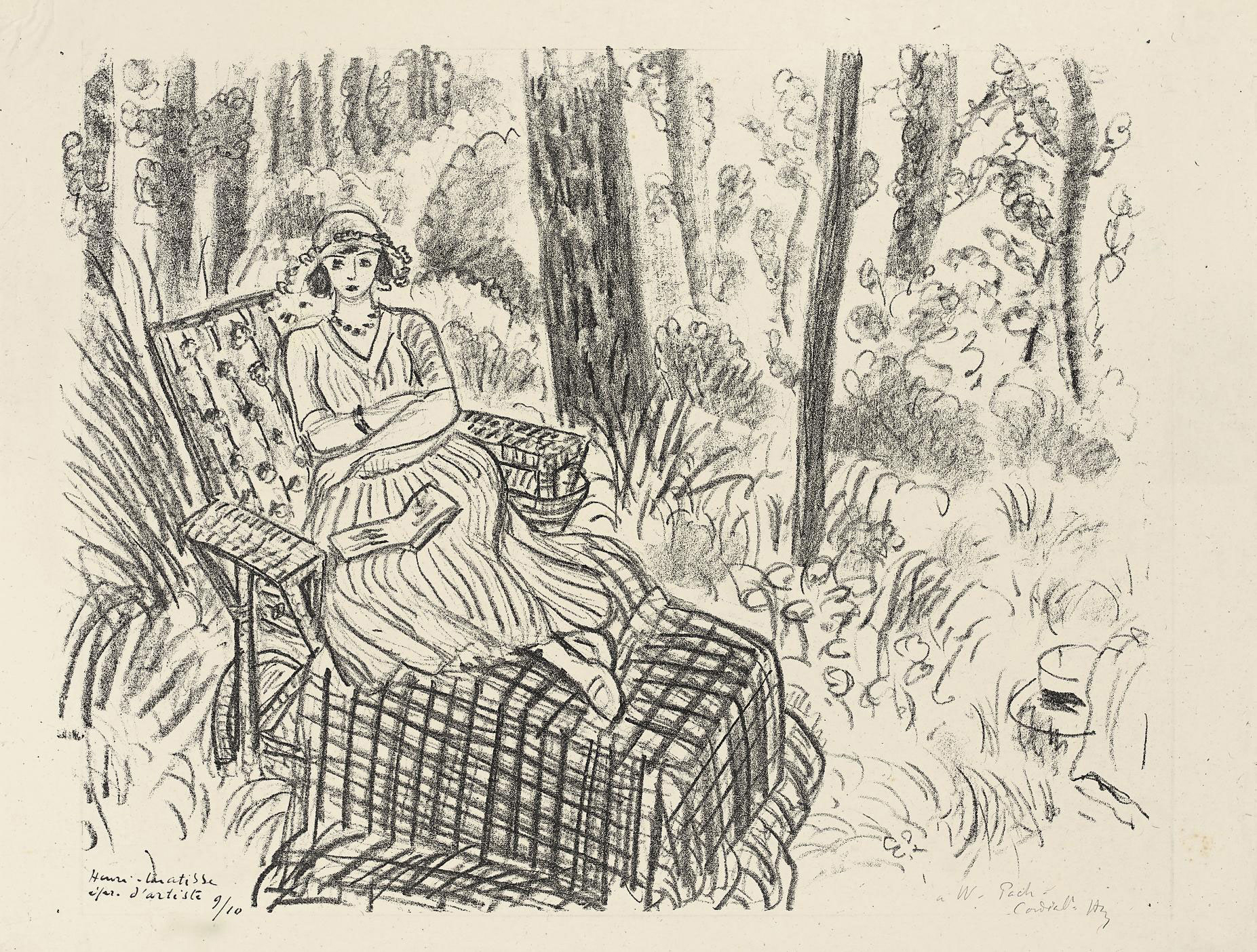 Jeune Fille à la Chaise-longue dans un Sous-bois (D.-M. 425)
