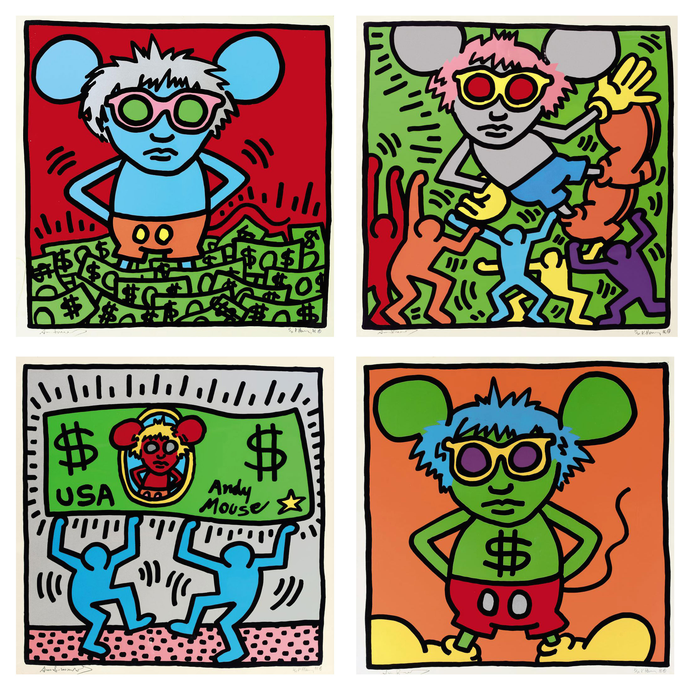 keith haring mickey mouse bearbrick