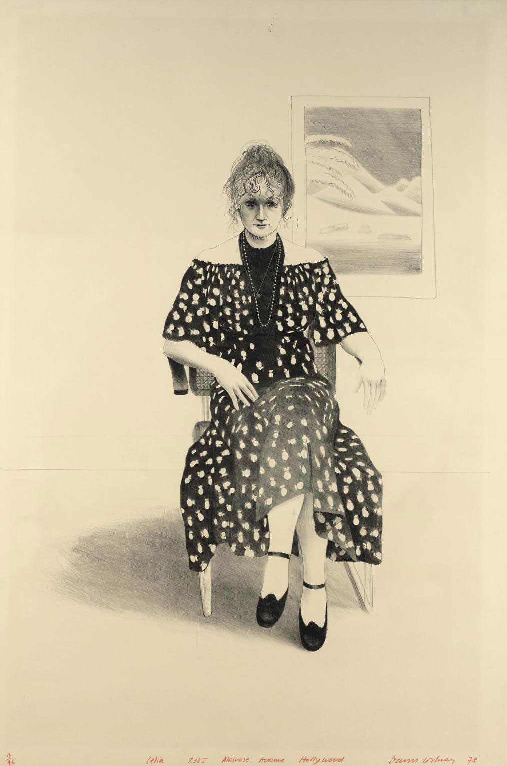 David Hockney , Celia, 8365 Melrose Avenue, Hollywood (S.A