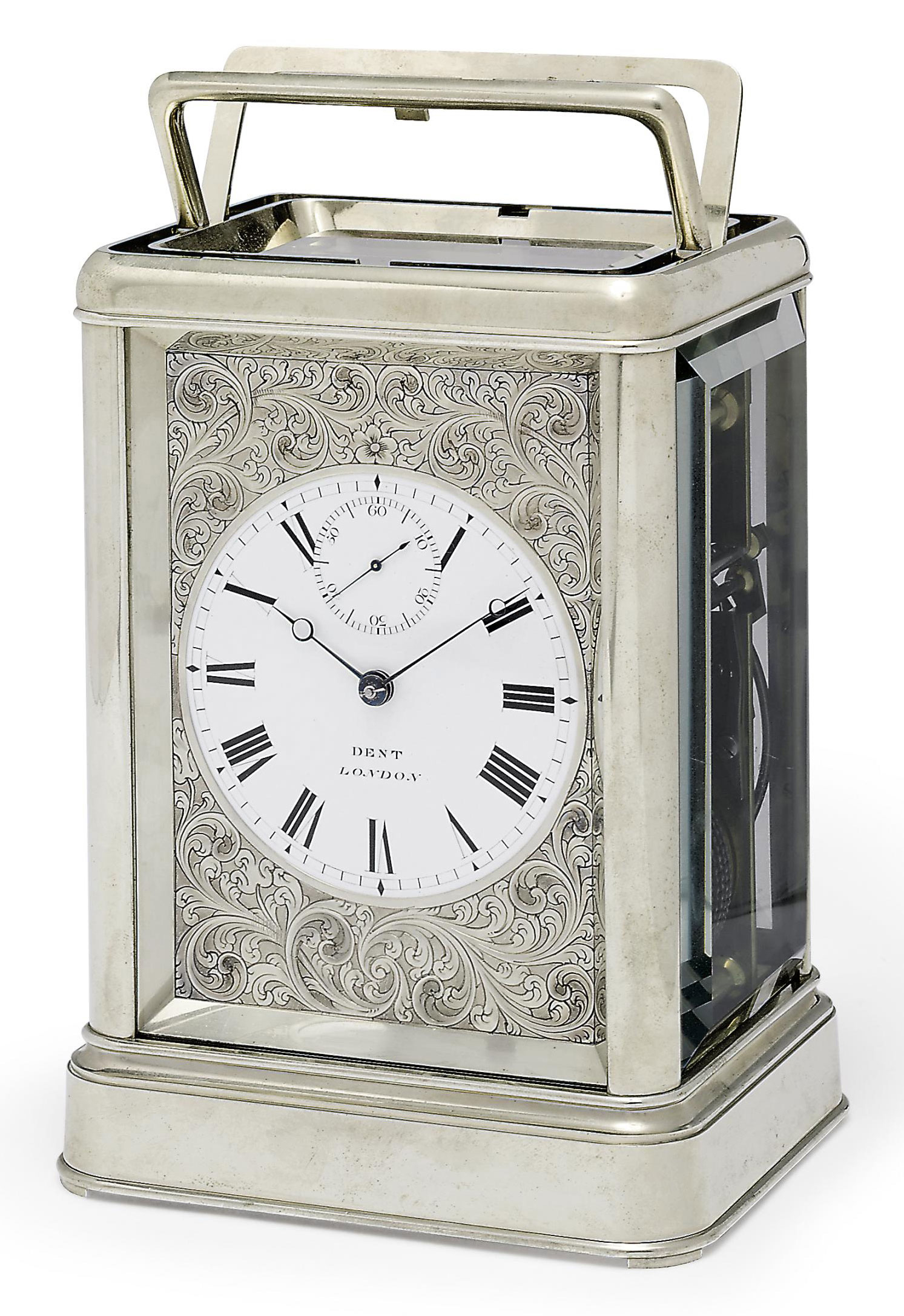 A VICTORIAN GIANT NICKEL QUARTERSTRIKING EIGHT DAY CHRONOMETER