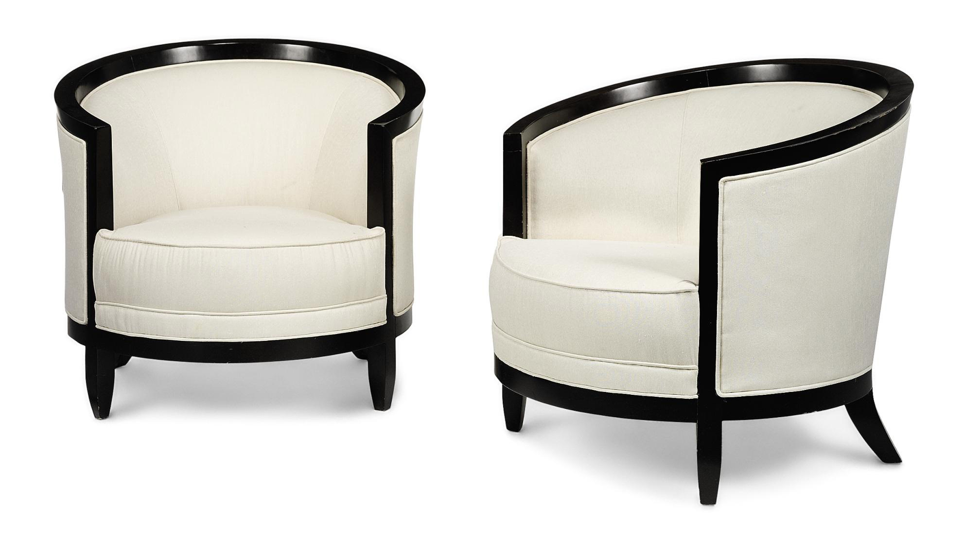 A PAIR OF TUB CHAIRS , DESIGNED BY TODD HASE, MODERN Christie's