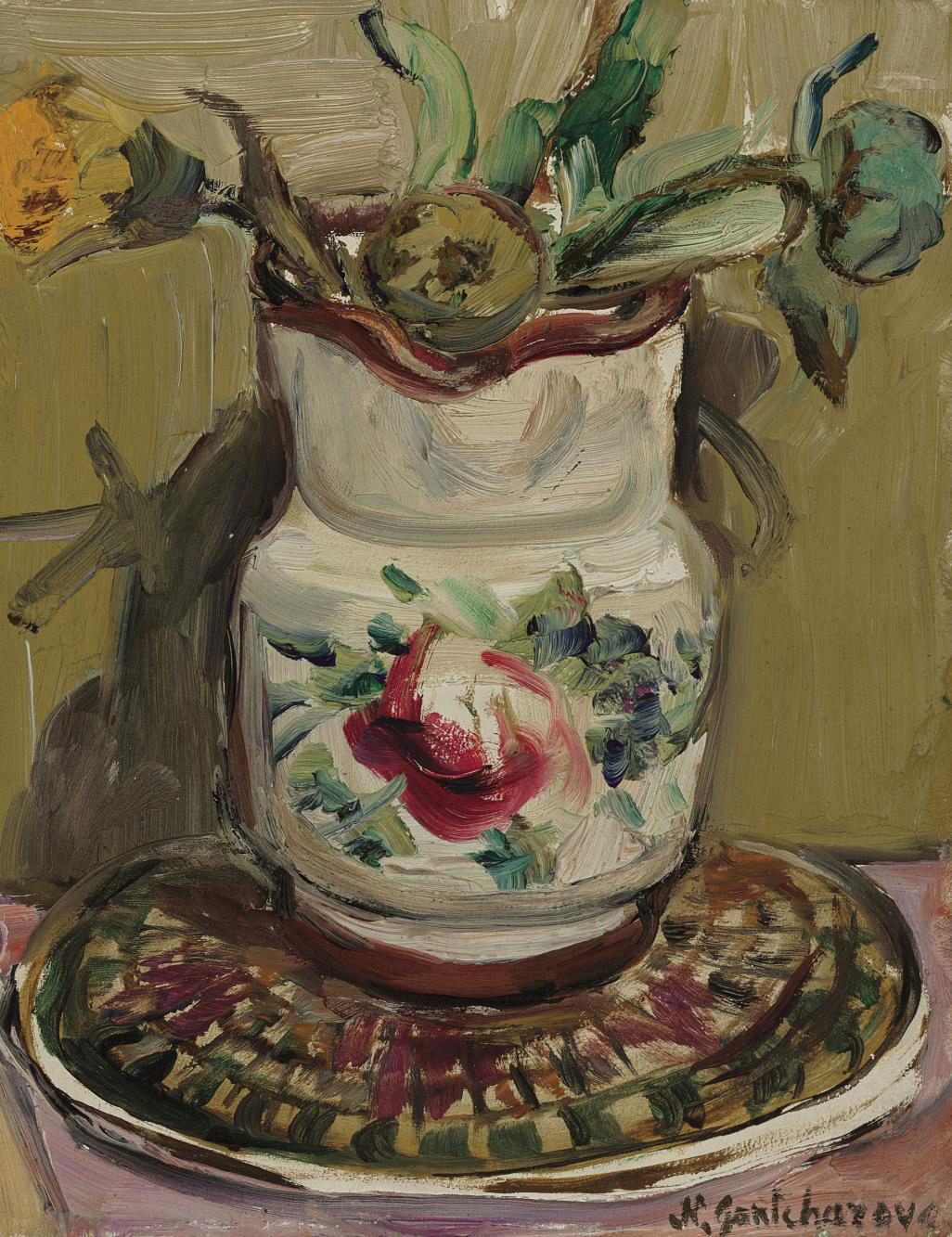 Natalia Goncharova (18811962) , Still life with jug and