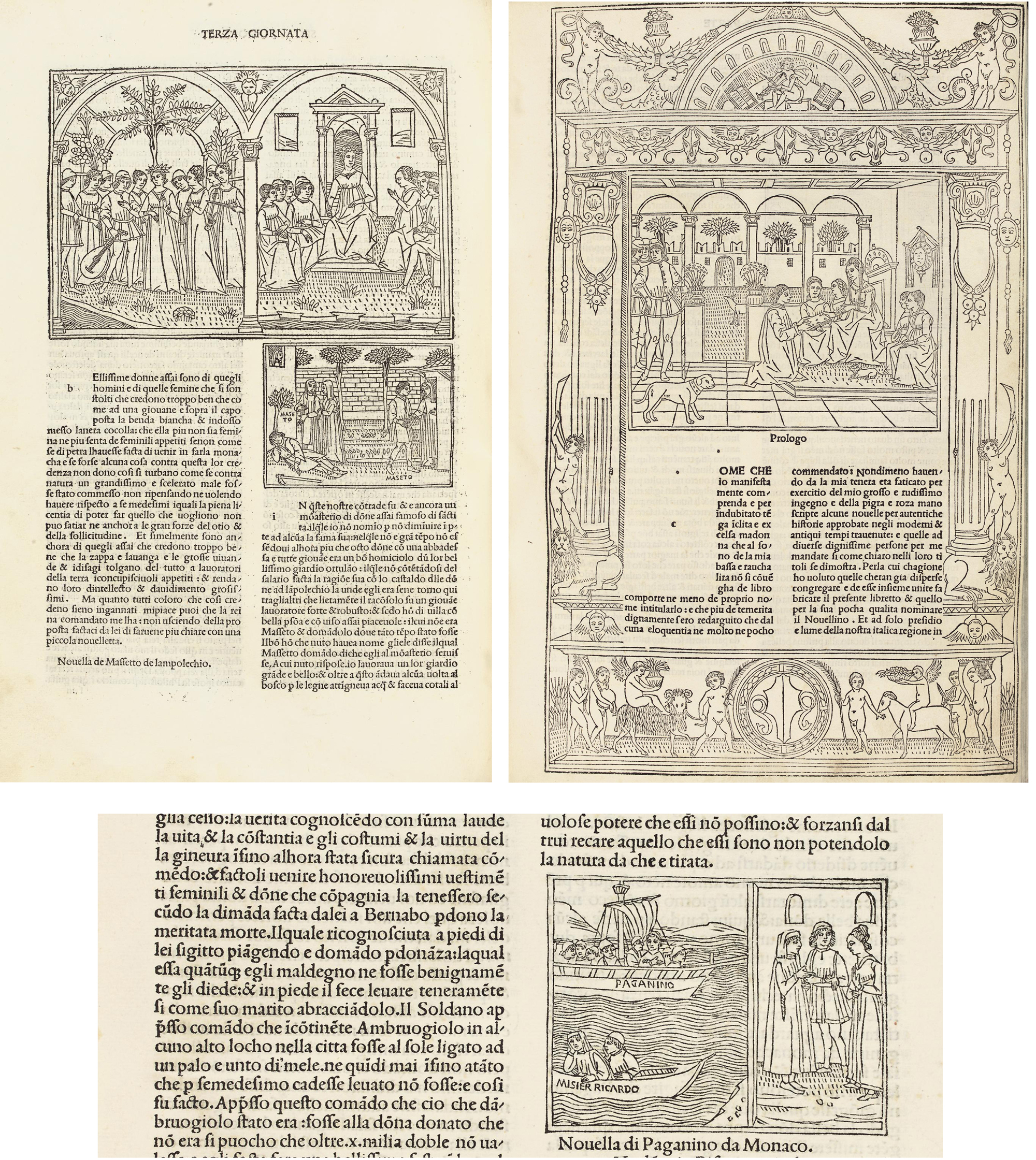 Boccaccio Giovanni 1313 75 Decamerone Hieronymus Squarzaficus Fl 1475 After 1503 Vita Di Boccaccio Venice