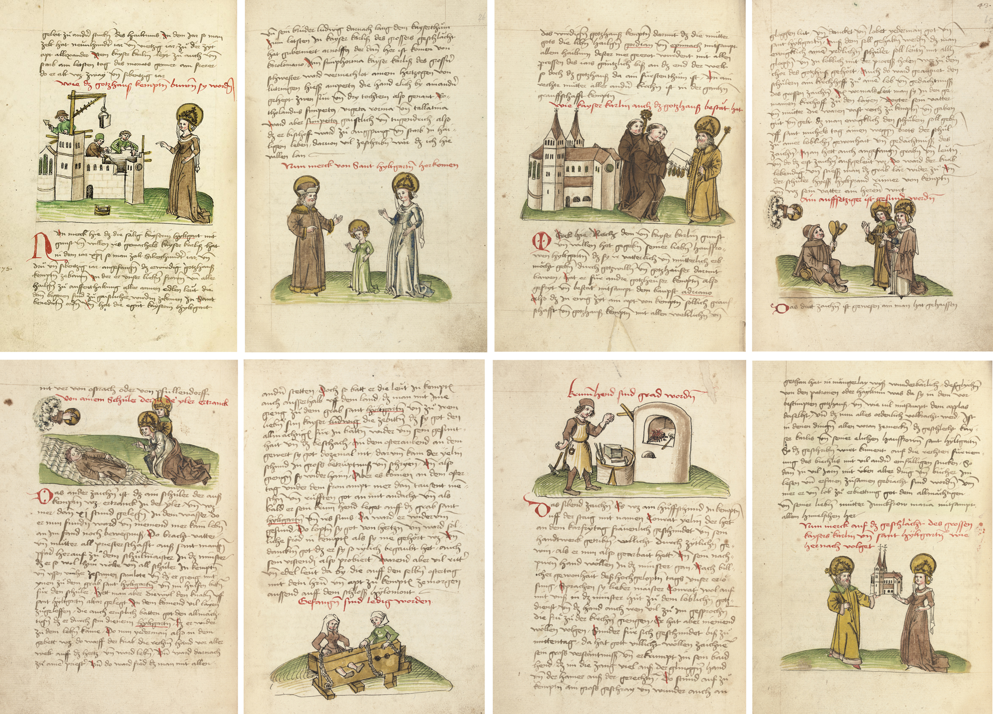 Johannes Birk Stifftung Des Gotzhaus Kempten Und Sant Hyltgarten Leben The Monastic Foundation At Kempten And