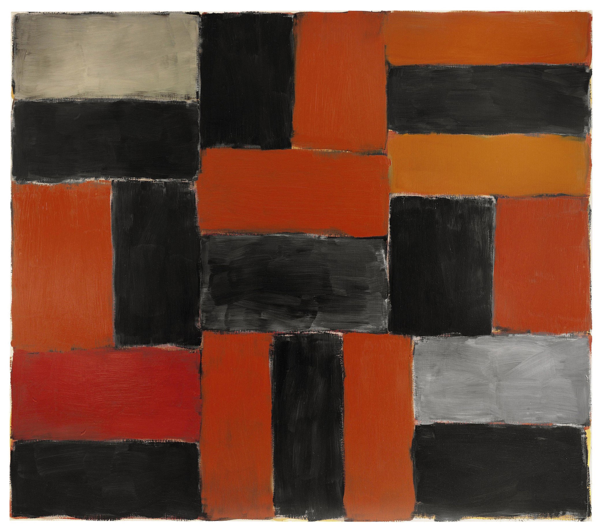 Sean Scully (b. 1945) , Wall of Light-Orange Grey | Christie's