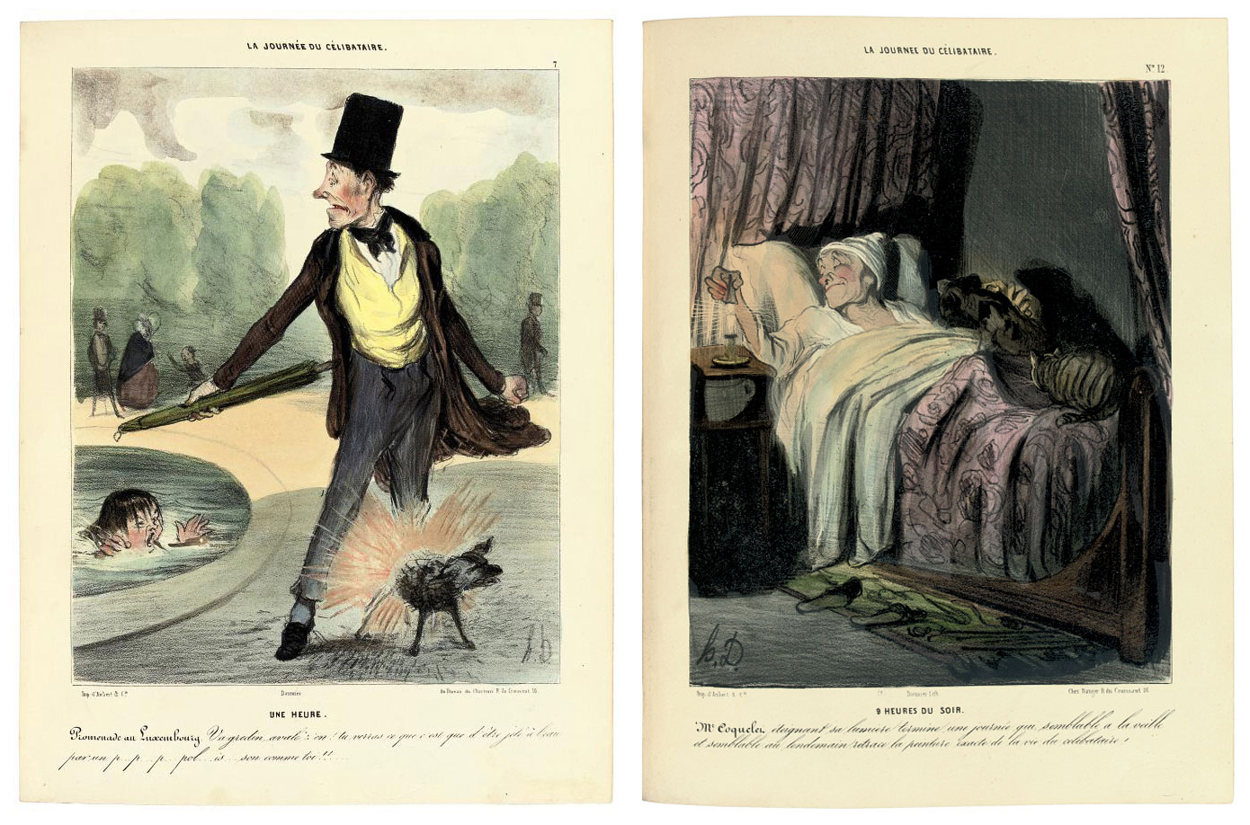 DAUMIER, Honoré (18081879). [ La Journée du célibataire ]. Edited by