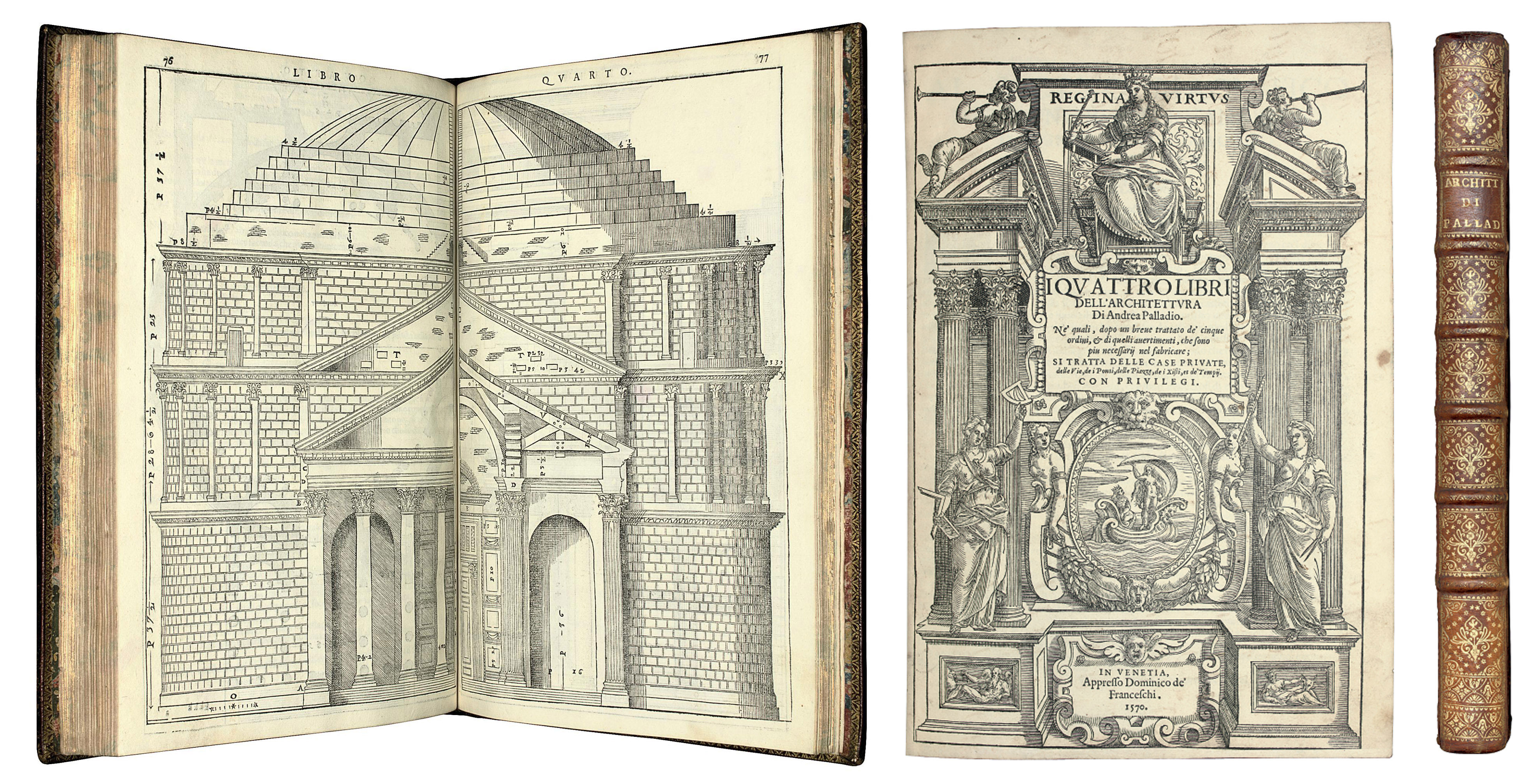 PALLADIO, Andrea (1518-1580). I quattro libri dell' architettura