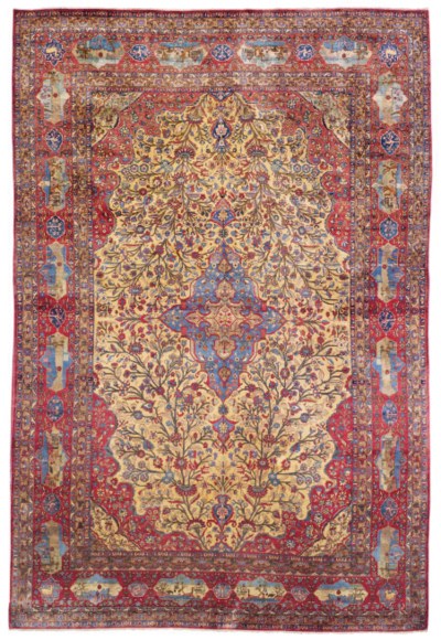 A SILK KASHAN CARPET , CENTRAL PERSIA, CIRCA 1910 | Christie's
