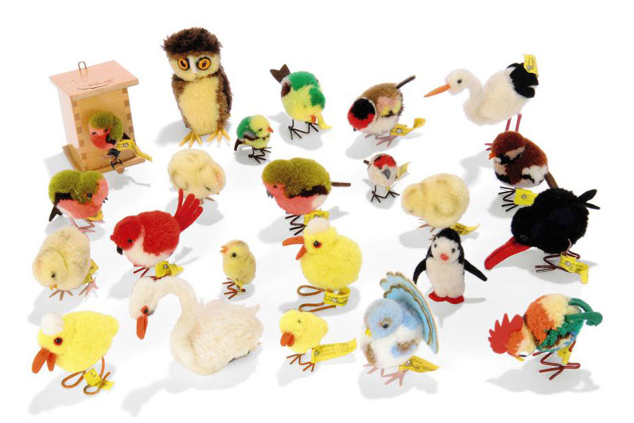 steiff pom pom animals