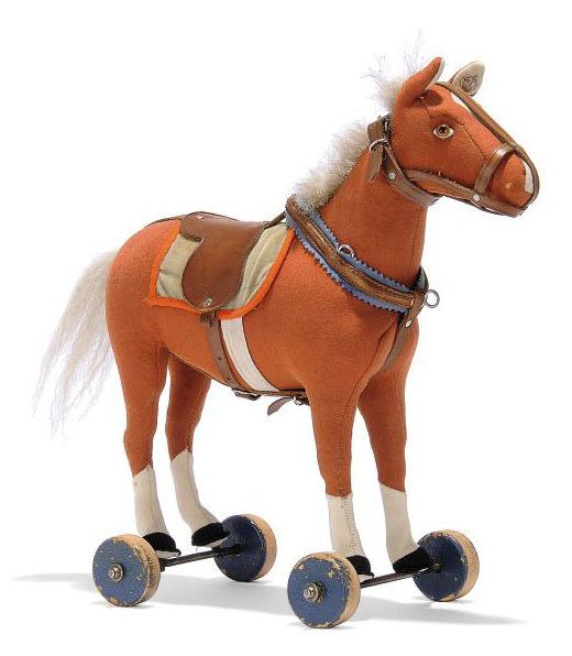 steiff horse on wheels