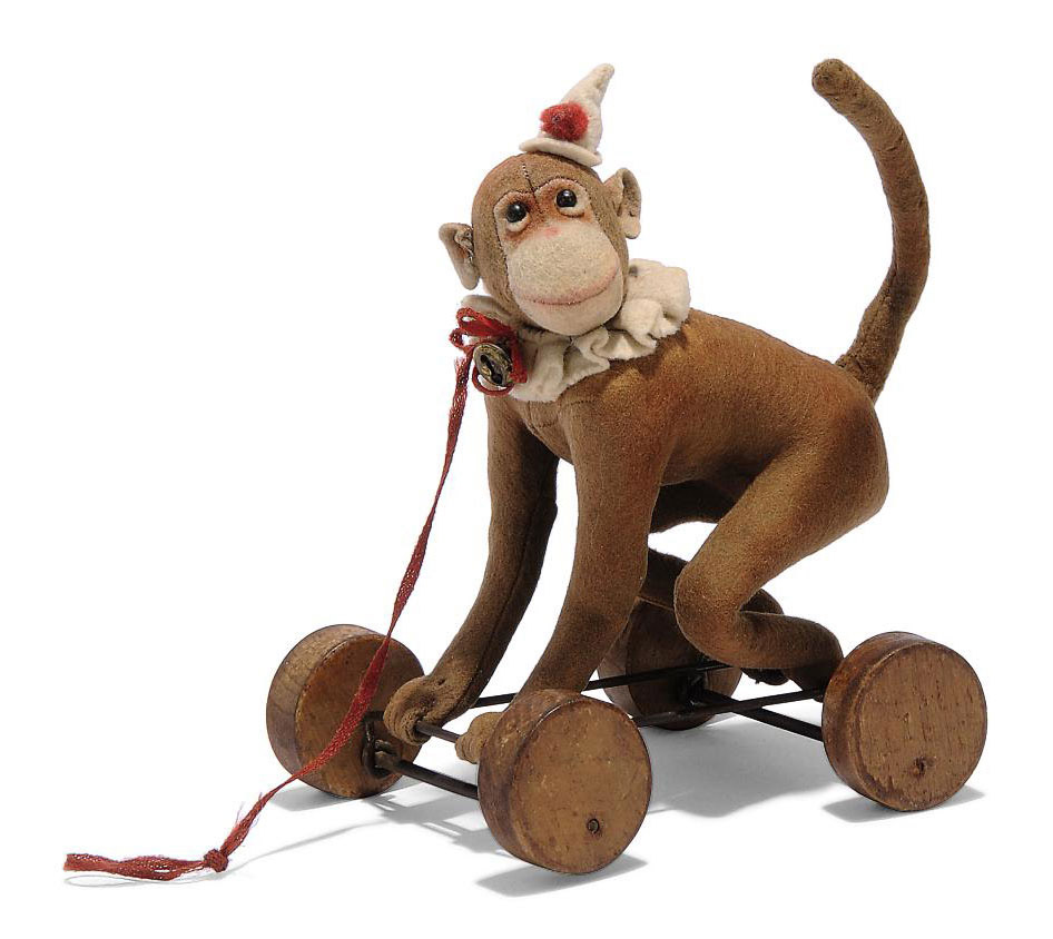 monkey on wheels toy