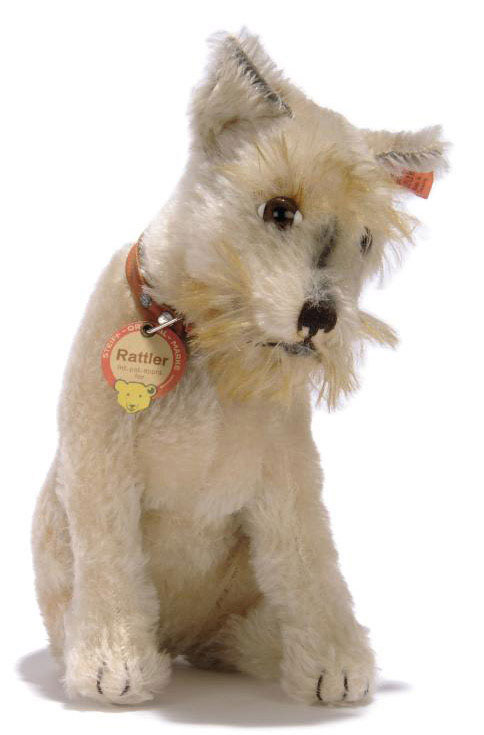 steiff rattler dog