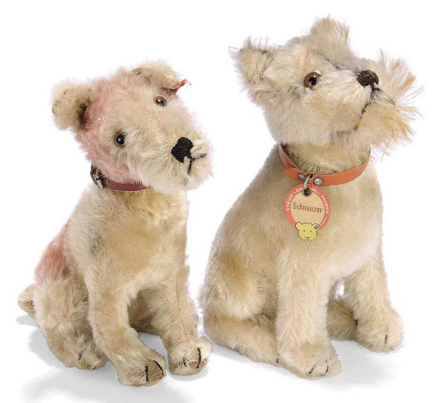 steiff rattler dog