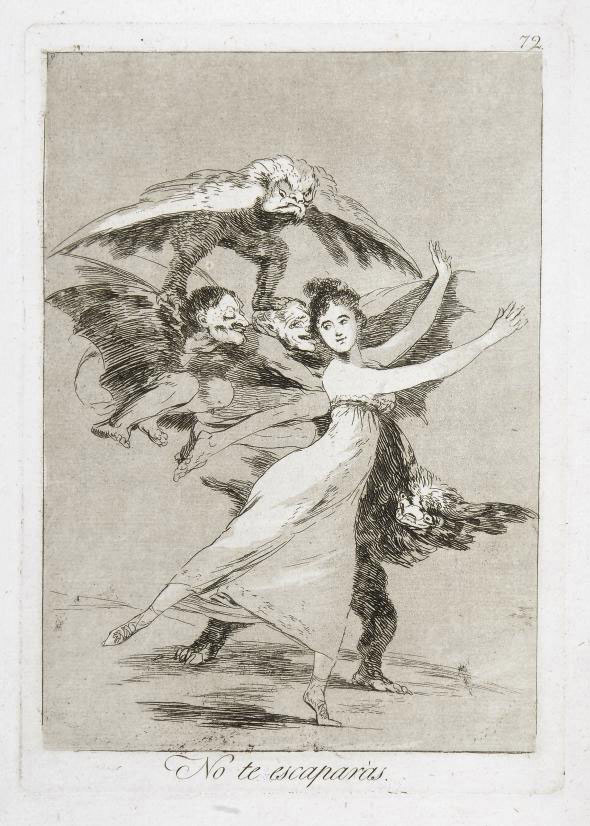 No te escaparás, plate 72 from: Los Caprichos (Harris 107) 
