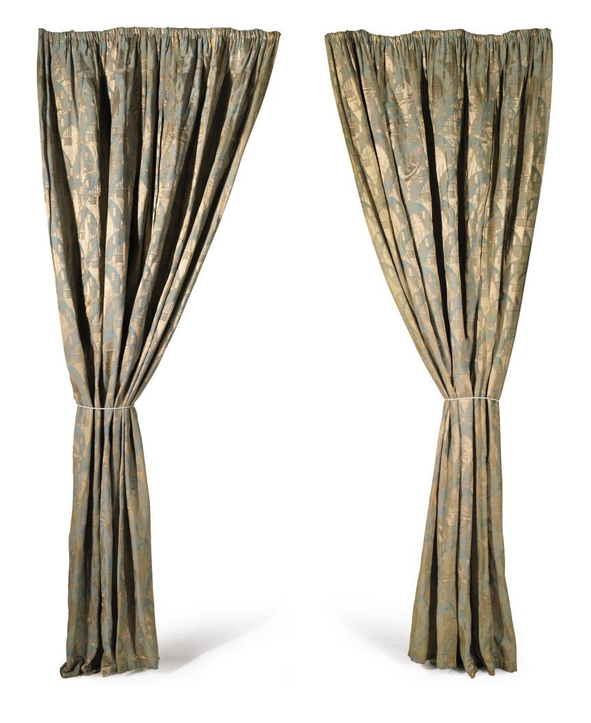 THREE PAIRS OF ART DECO STYLE CURTAINS , CIRCA 1925 Christie's