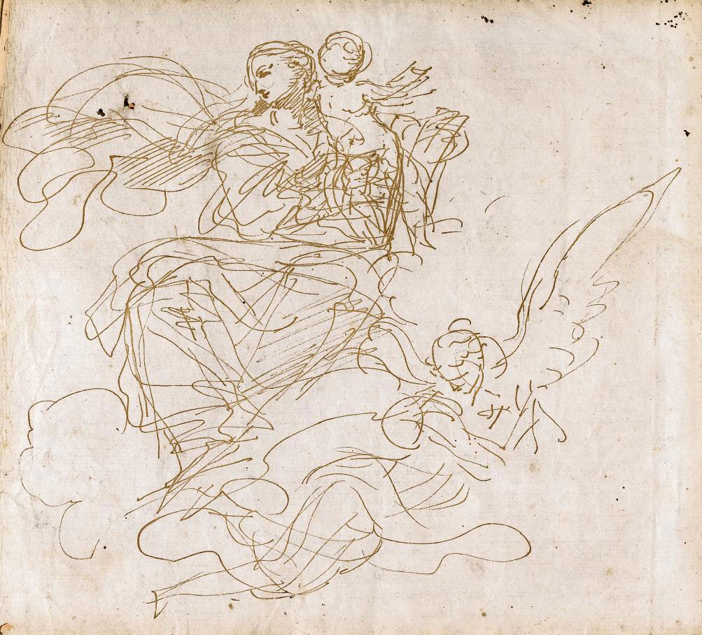 Donato Creti (Cremona 16711749 Bologna) , The Madonna and Child in