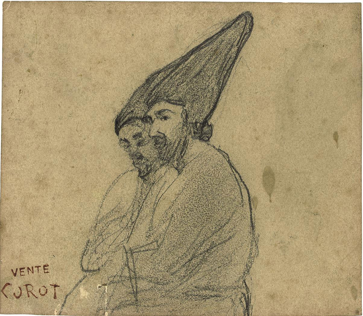 Two men wearing Turkish caps 
