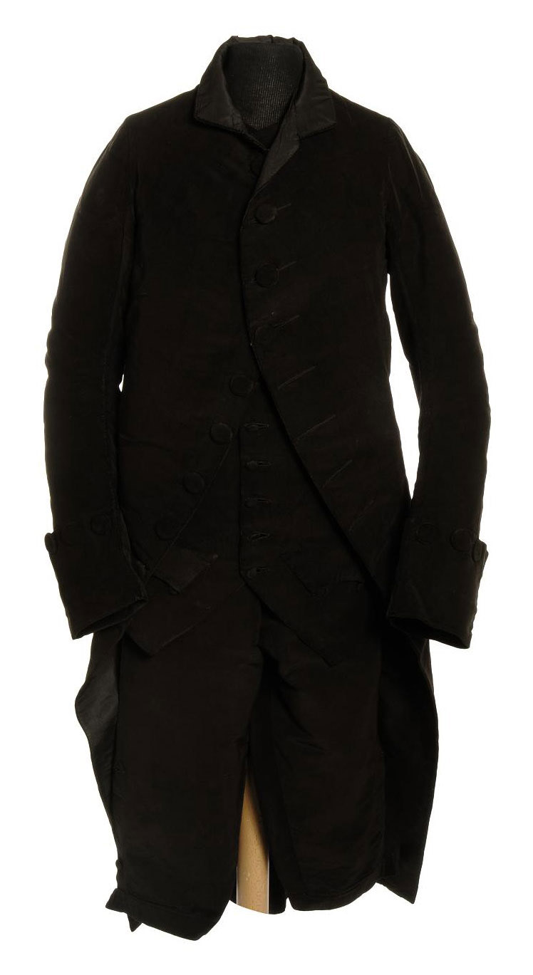baroque black chiffon suit