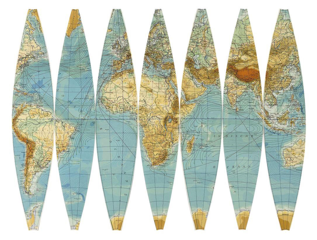 GORES FOR A TERRESTRIAL GLOBE , DUTCH, 20TH CENTURY Christie's