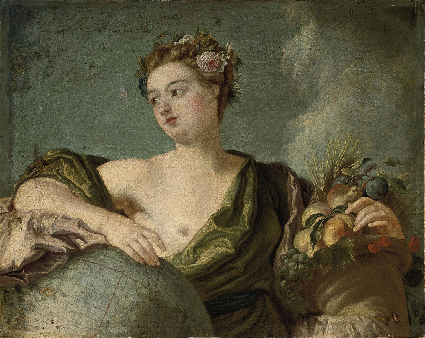 Follower Of Francois Boucher An Allegory Of Plenty 18th
