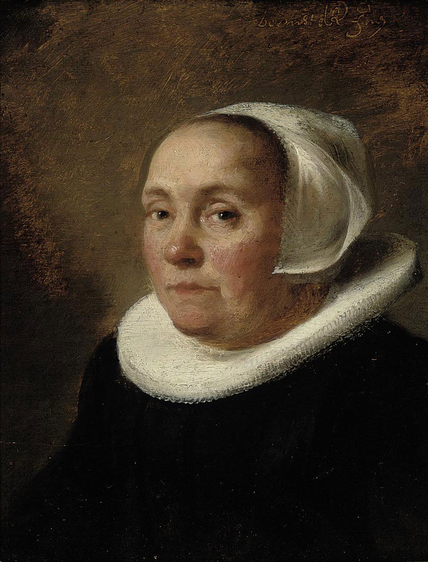 Dutch School 17th Century Portrait Of A Lady Bust Length In A Black Dress With White Ruff And Lace Cap 17th Century Paintings Christie S