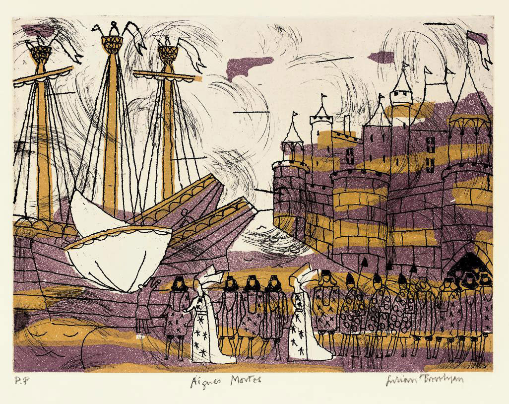 絵画 Julian Trevelyan Aigues Mortes Aigues Mortes by Julian Trevelyan on artnet