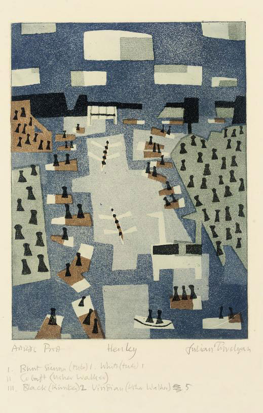 絵画 Julian Trevelyan Aigues Mortes Aigues Mortes by Julian Trevelyan on artnet