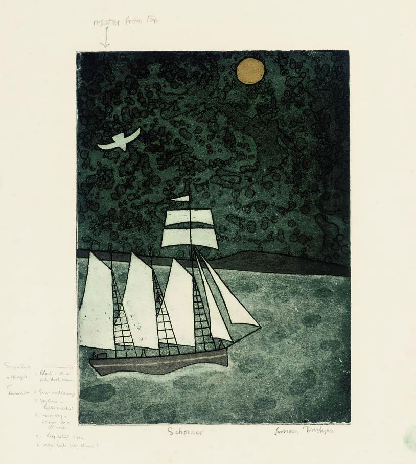 絵画 Julian Trevelyan Aigues Mortes Aigues Mortes by Julian Trevelyan on artnet