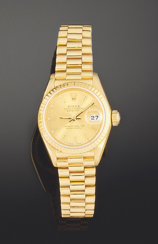 rolex oyster perpetual datejust 18k gold price