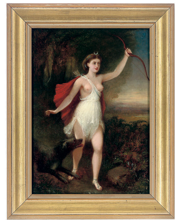 English School Circa 1867 Diana The Huntress Paintings Oil