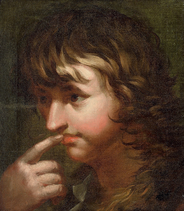 English School 18th Century Head Of A Young Man 18th Century
