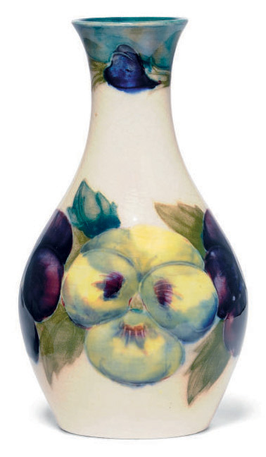 A Moorcroft Pansy Vase 20th Century Flowers Plants Christie S