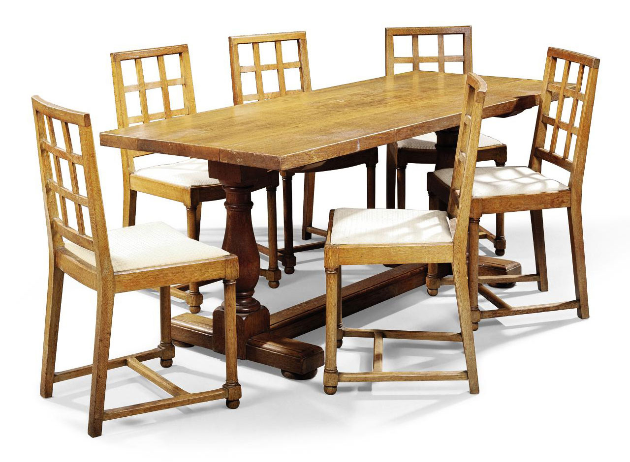 A HEAL SON LTD OAK DINING TABLE AND CHAIRS CIRCA 1930 Christie s