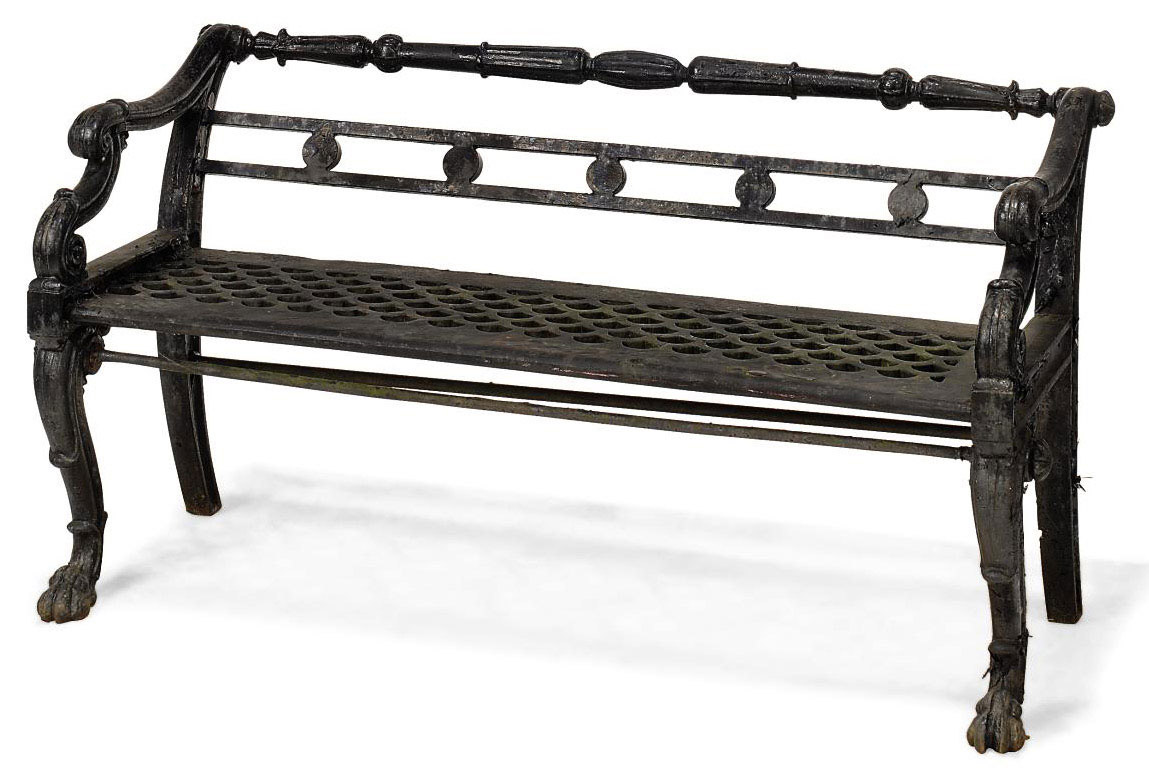 AN EARLY VICTORIAN CASTIRON SEAT , CIRCA 1840 Christie's