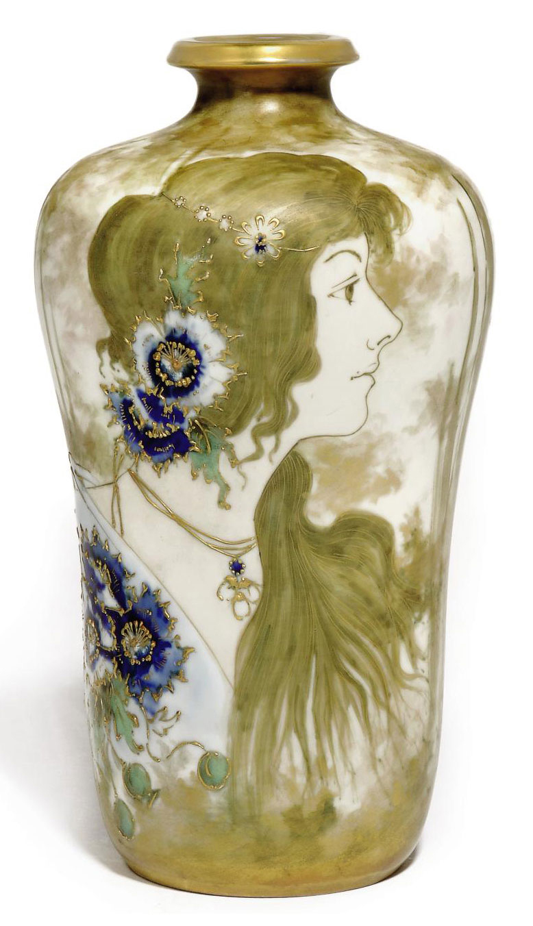 An Amphora Reissner Stellmacher And Kessel Portrait Vase Model No 469 1892 1893 1900s Portrait Christie S