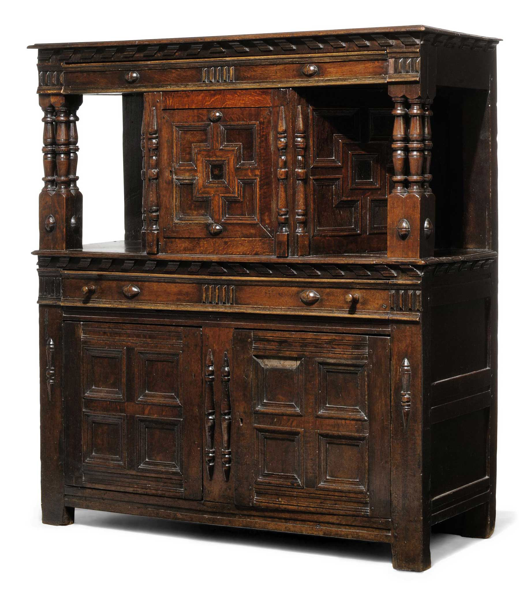 A CHARLES I OAK LIVERY CUPBOARD , EARLY 17TH CENTURY Christie's