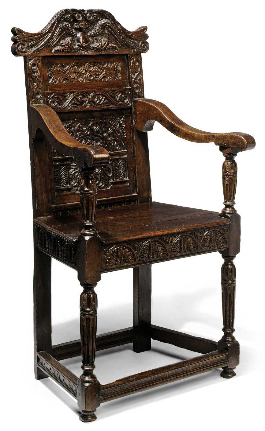 AN ELIZABETHAN OAK ARMCHAIR , LATE 16TH CENTURY | Christie's