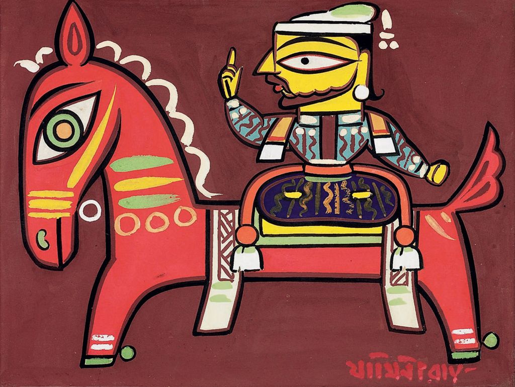 JAMINI ROY (18871972) , Untitled (Raja on Horse) Christie's