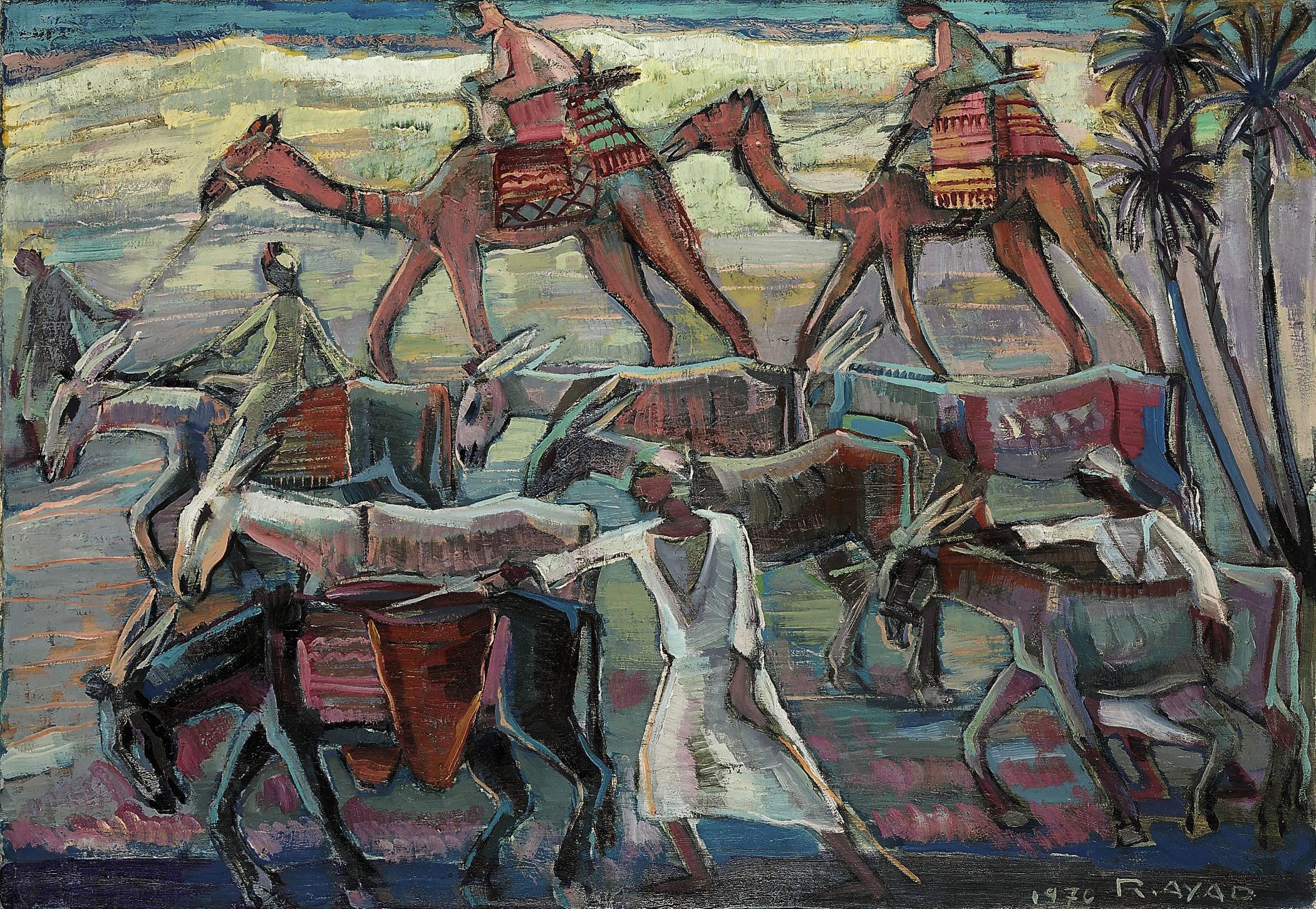 Ragheb Ayad (Egyptian, 1892-1982) , To The Animal Market | Christie's