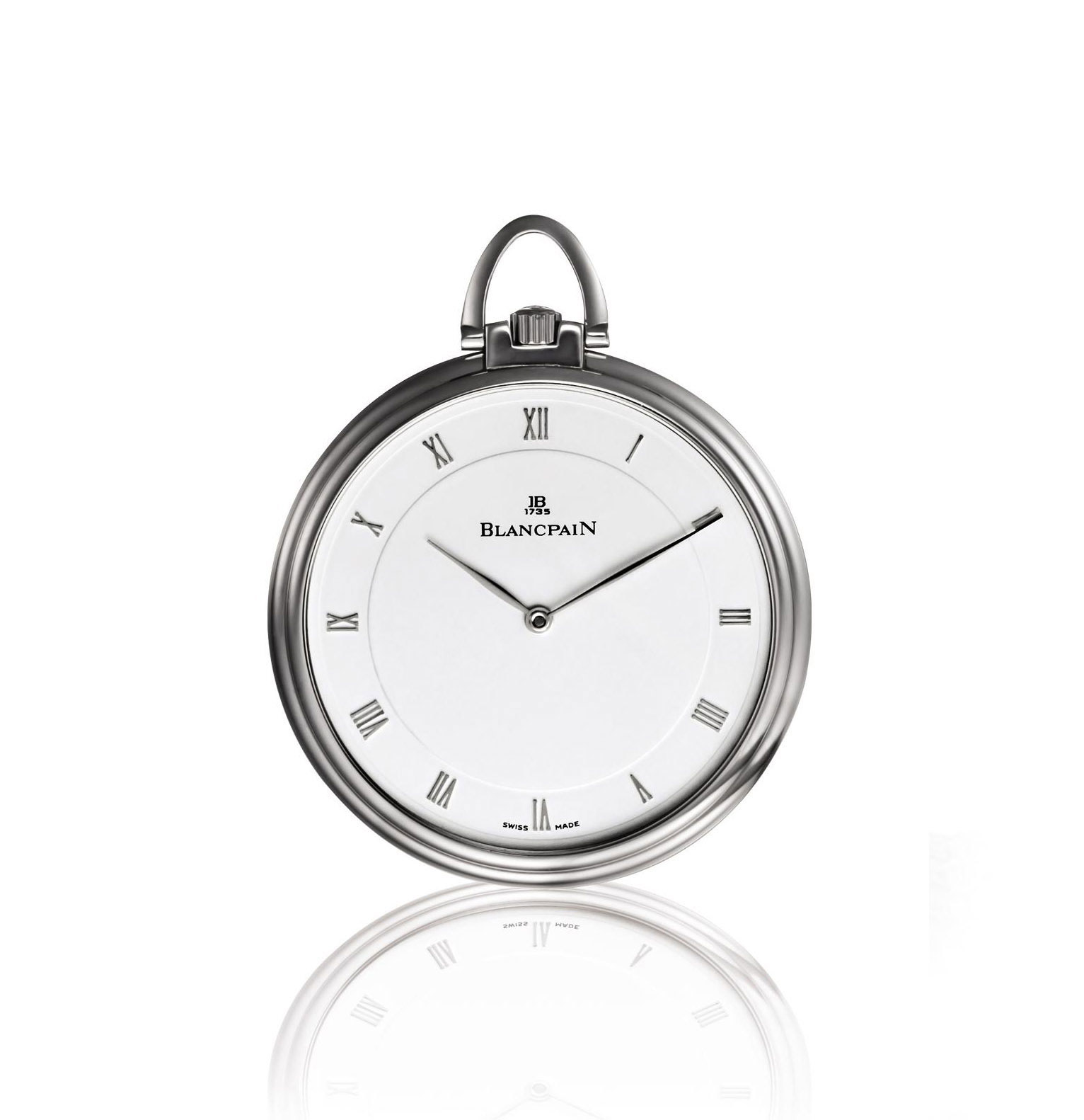 BLANCPAINPLATINUM OPENFACE KEYLESS LEVER POCKET WATCH NO. 1