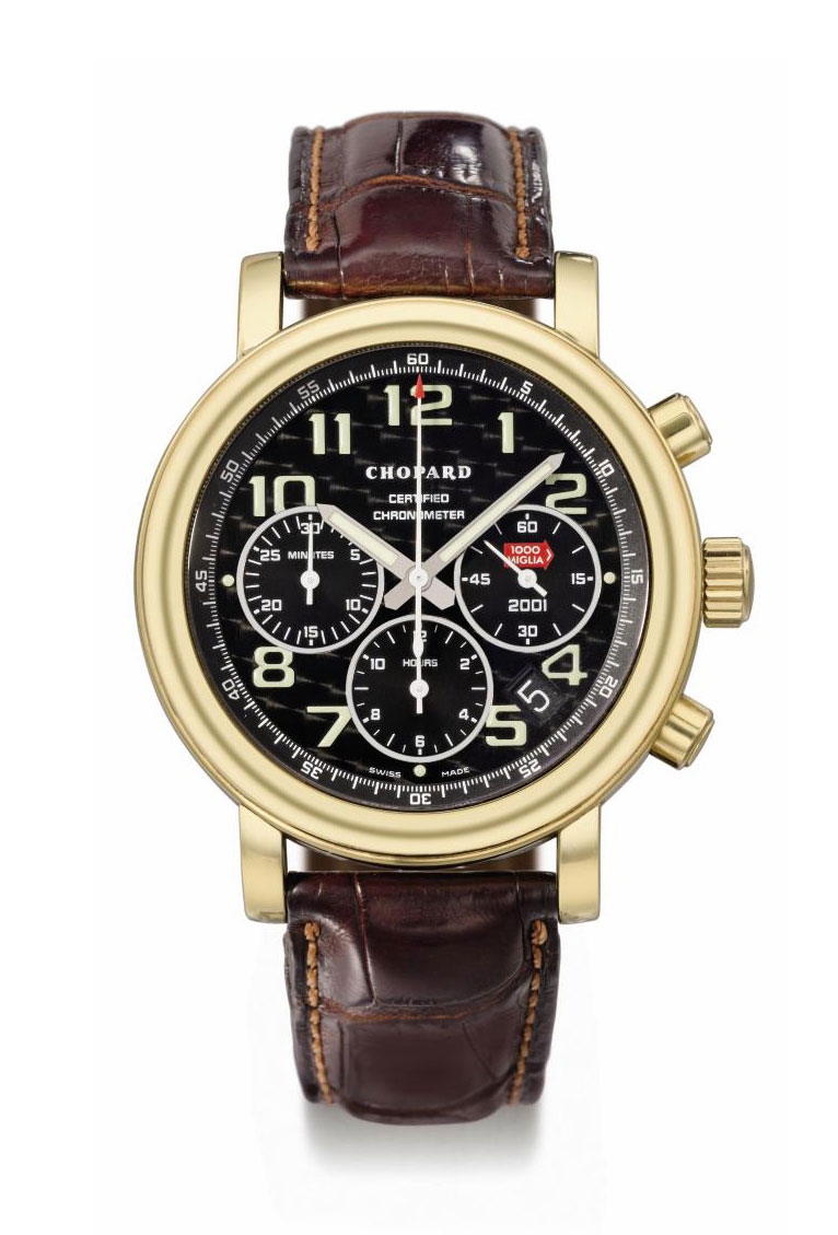Chopard. An 18K gold limited edition automatic chronograph wristwatch