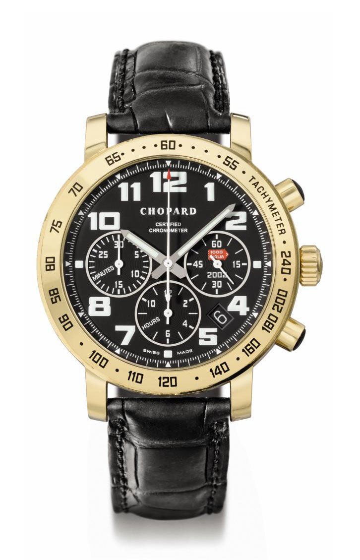 Chopard. An 18K gold limited edition automatic chronograph wristwatch