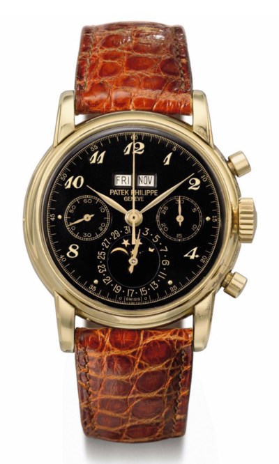 patek philippe black and gold