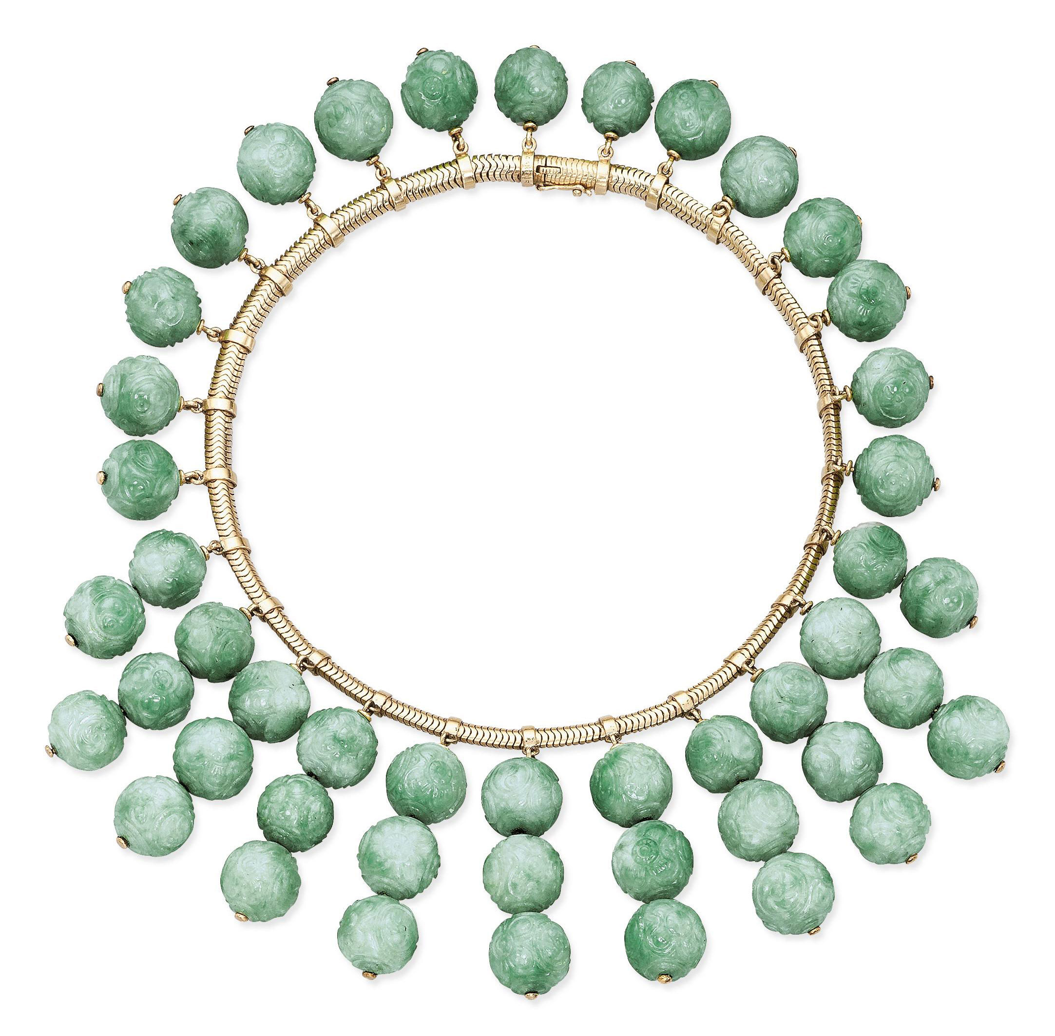 cartier jade necklace
