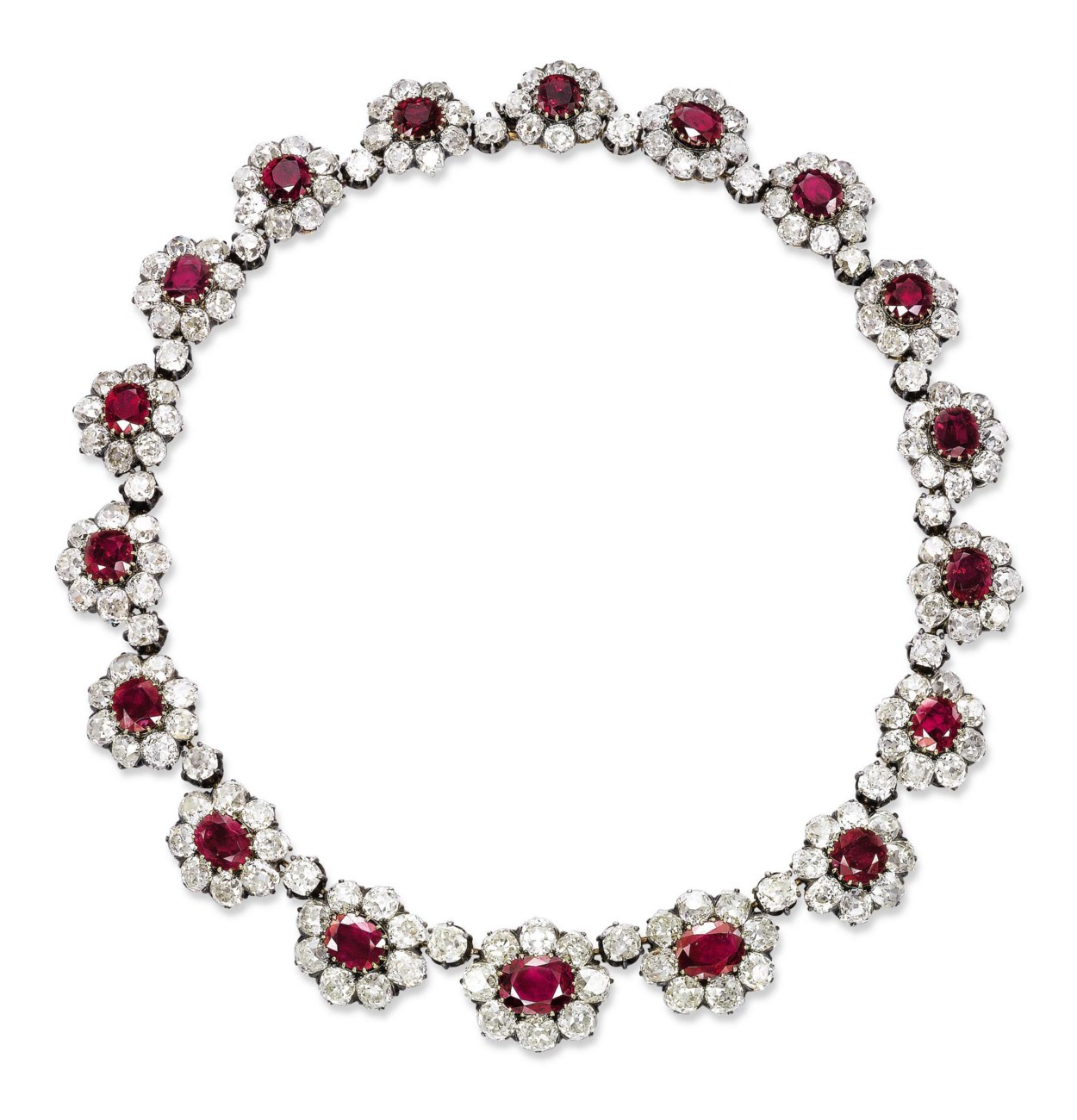 AN IMPORTANT ANTIQUE RUBY AND DIAMOND NECKLACE Christie's