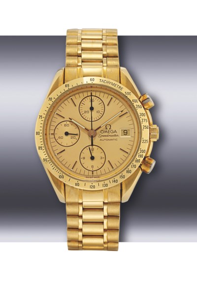 omega speedmaster automatic gold
