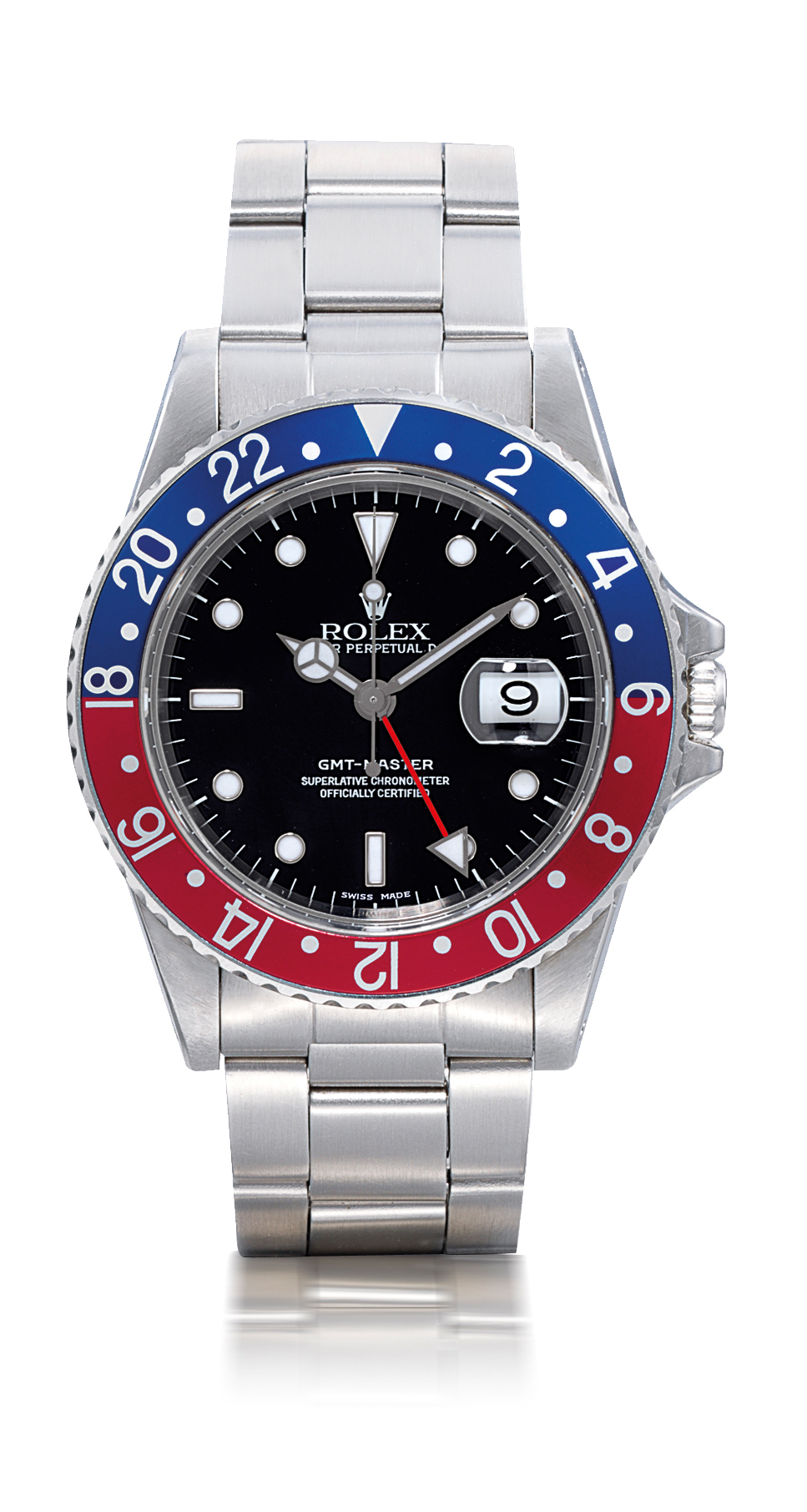 rolex gmt master 2 case size